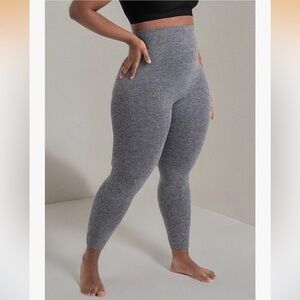 NWT Shapermint high waisted shaping compression tummy control leggings gray XL